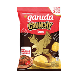 GARUDA SNACK POTATO CRUNCHY BEE BBQ PCK 58g
