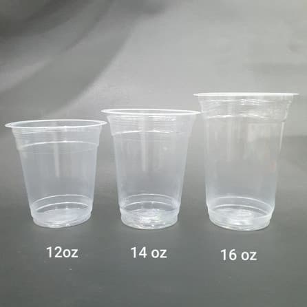 GELAS CUP PLASTIK MERAK 12 OZ