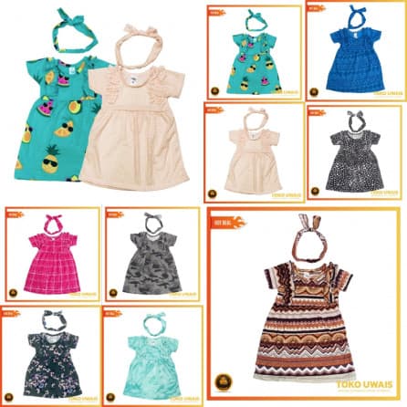 Gia - Dress Bayi Perempuan 3 - 18 Bulan