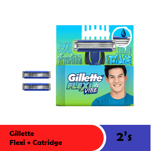 GILLETTE CARTRIDGE FLEXI VIBE 2'S  BOX 