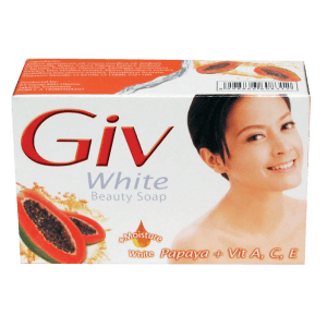 GIV SABUN MANDI WHITE PAPAYA & HONEY BAR 76g