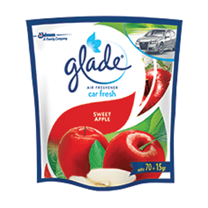GLADE CAR FRESHENER SWEET APPLE PCK 70g