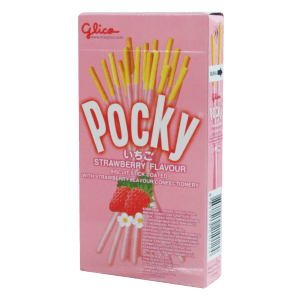 GLICO BISCUIT POCKY STRAWBERRY BOX 45g