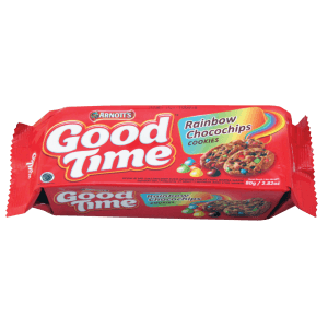 GOOD TIME COOKIES CHOCOHIPS RAINBOW PCK 72g