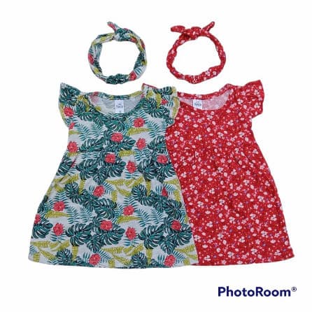GRACE DRESS Dress Bayi + Bando 3 - 18 Bulan