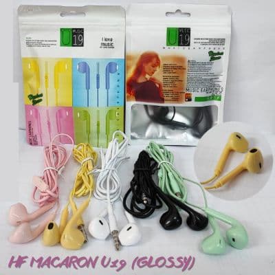 Headset handsfree macaron U19 Extra bass