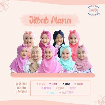 Jilbab Alana - Hijab Anak Perempuan