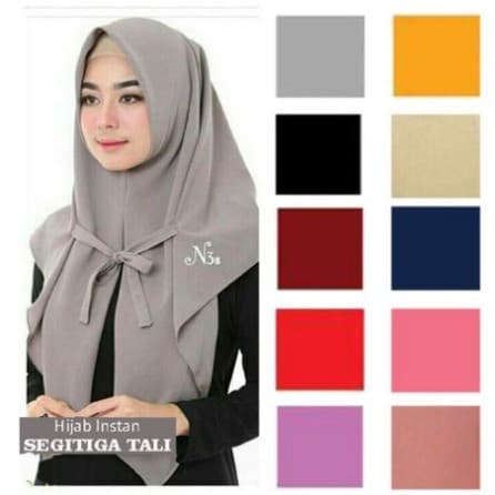 Hijab Segitiga Instan Tali