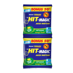 HIT MAGIC KERTAS ANTI NYAMUK FRESH PCK 12x4+2's