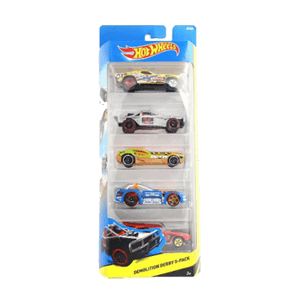 HOT WHEELS DEMOLITION DERBY 5'S  PCK 