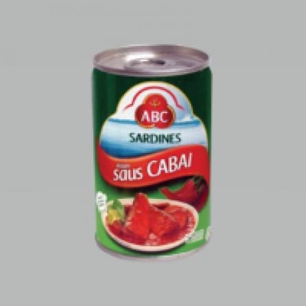 Ikan Kaleng Abc Sardines Chili Klg 155 g
