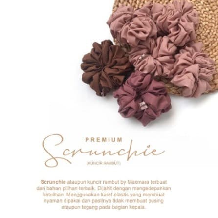 Ikat Rambut / Scrunchie Kuncir Cepol Hijab Premium