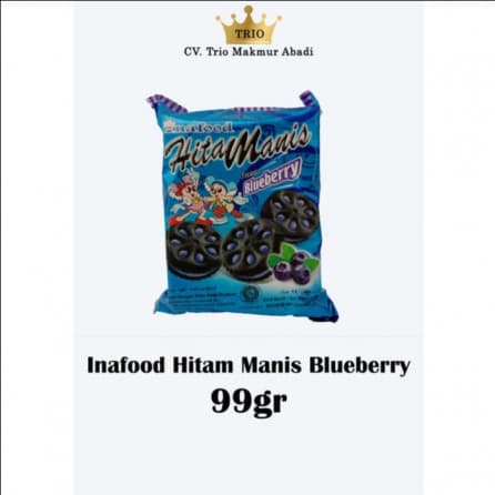 INAFOOD HITAM MANIS RASA BLUEBERRY 99G