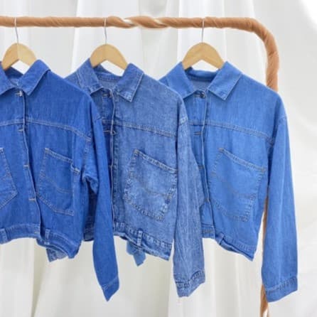 Jaket Jeans Crop