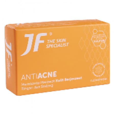 Jf Sabun Mandi Sulfur 10% Acne Treatment Bar 90g