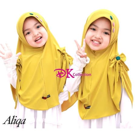 Jilbab Alika - Jilbab Anak Pita Lucu