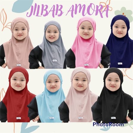Jilbab Anak AMORA Simple Lucu