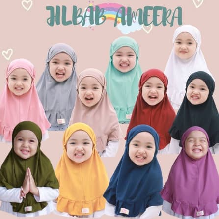 Jilbab Bergo Ameera - Jilbab Anak