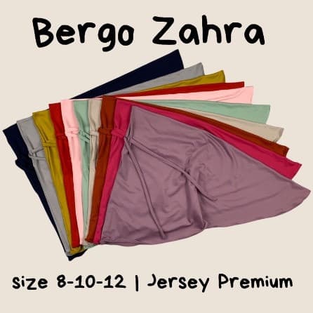 Jilbab Bergo Anak 8 - 12 Tahun