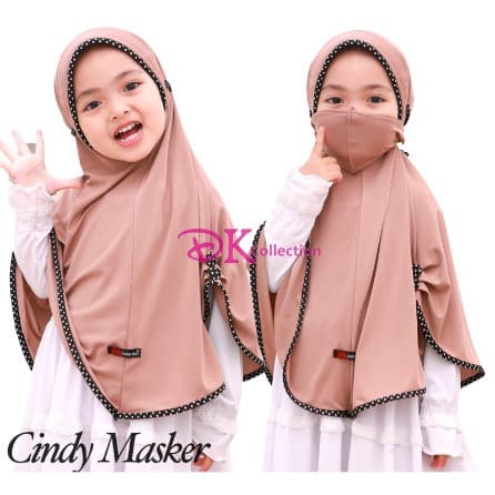 Jilbab Cindy - Jilbab Anak FREE Masker
