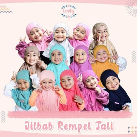 Jilbab Candy - Jilbab Rempel Tali Anak Perempuan