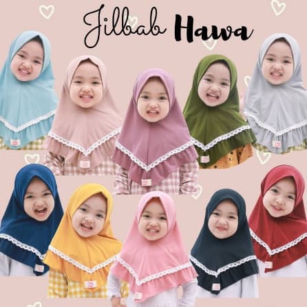 Jilbab Renda Hawa - Jilbab Anak