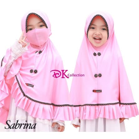 Jilbab Sabrina - Jilbab Jumbo Anak FREE Masker