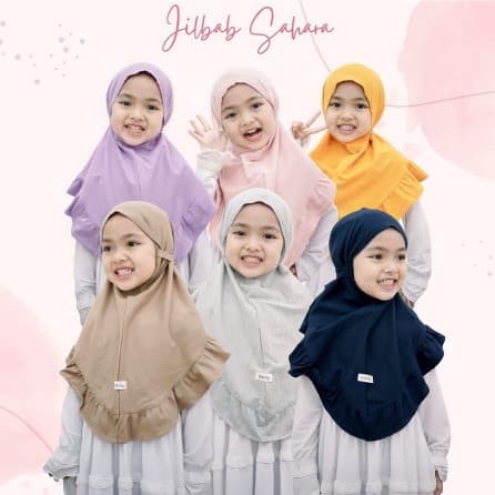 JILBAB SAHARA - Jilbab Anak Perempuan 1 - 5 Tahun