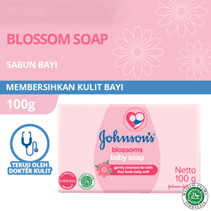 JOHNSONS BABY LOTION SOAP BLOSSOMS BAR 100g