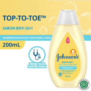 JOHNSONS HAIR & BODY WASH TOP TO TOE BTL 200mL