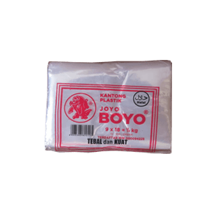 JOYO BOYO KANTONG PLASTIK BENING  PCK 250g