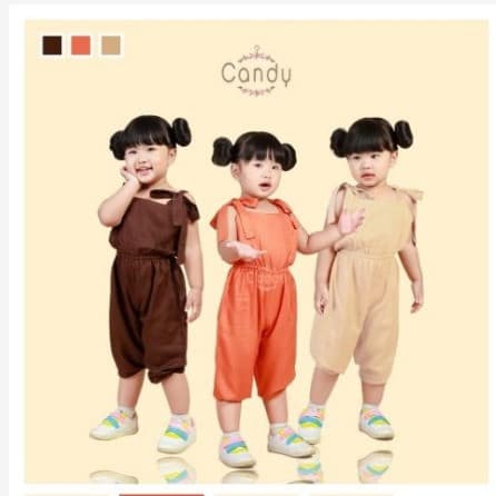 Jumpsuit Polos Anak Perempuan