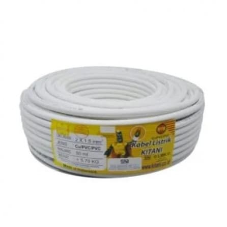 KABEL LISTRIK KITANI 2x1,5x50 white