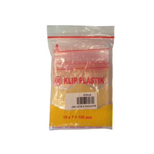 KANTONG PLASTIK KLIP 100'S  PCK 10X7