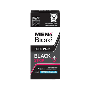 KAO BIORE PORE PACK MEN'S STRIPS 4'S BLACK PCK 