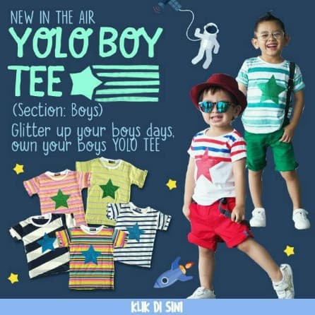 Yolo Boy Tee - Kaos Anak Cowok Motif Bintang