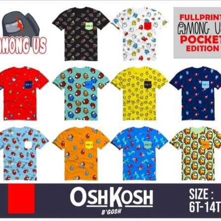Kaos Anak Laki-Laki Among Us Series 6-12 Tahun