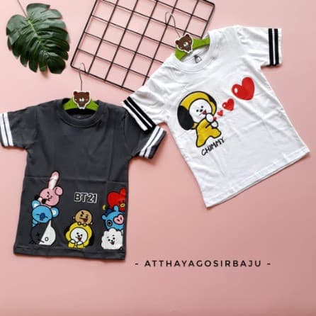 Kaos Anak Motif BT21 JUNIOR Ver. 2