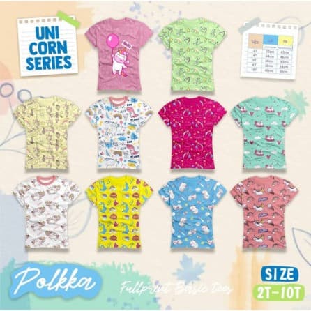 Kaos Anak Perempuan Unicorn Series