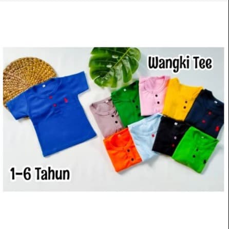 Wangki Tee - Kaos Atasan Anak Unisex 1 - 6 Tahun
