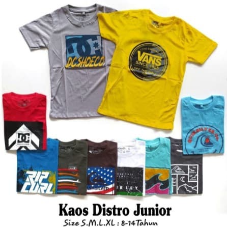 Kaos Distro Junior Anak Laki - Laki 