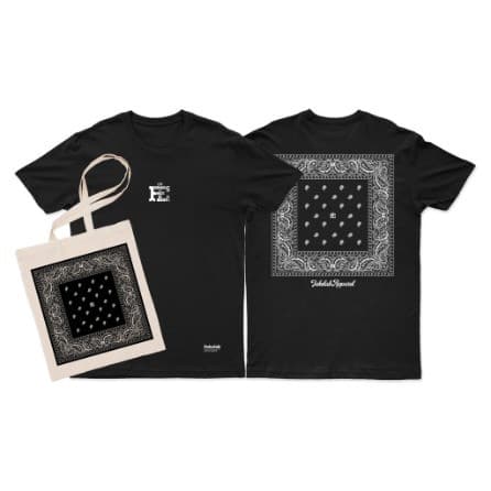 Kaos Fakelab Black Paisley Free Totebag