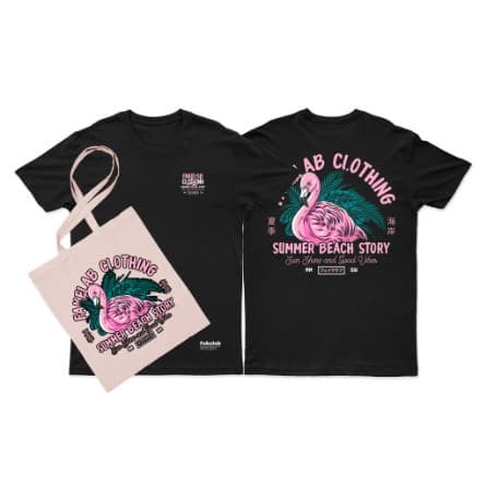 Kaos Fakelab Flamingo Free Totebag 