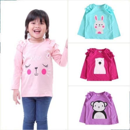 Longsleeve Minimo - Kaos Lengan Panjang Anak Perempuan