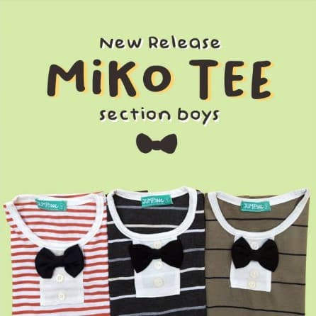 Kaos Motif Strip Anak Laki-Laki