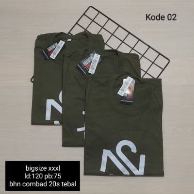 Kaos Pria Cotton Combed 20's (BIG SIZE) - JUMBO