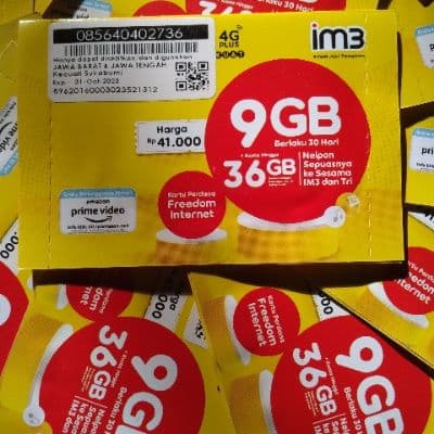 Kartu perdana 9gb ori 