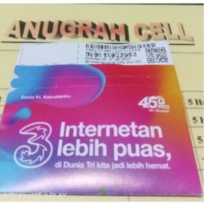 Kartu tri 23 gb segel murah