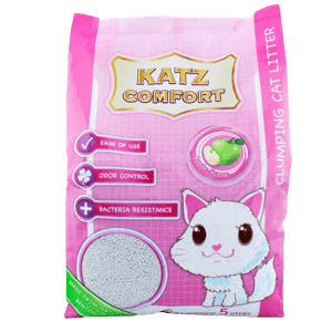 KATZ COMFORT CAT LITTER APPLE SCENT PCK 5L