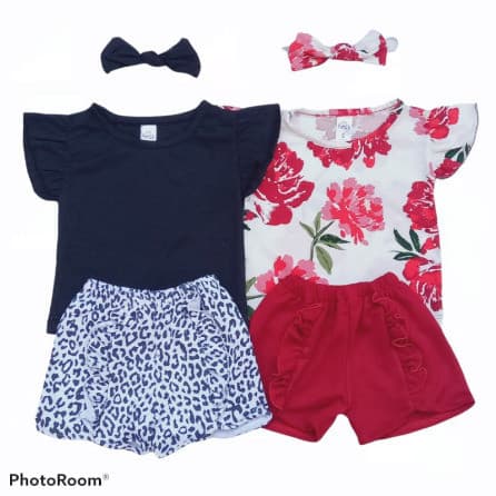 KAYLA SET Setelan Bayi + Bandana 0 - 15 Bulan